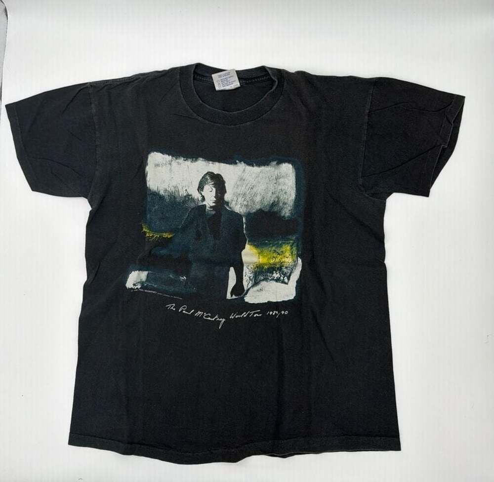 Vintage 1989 Paul McCartney World‎ Tour T-Shirt Brockum Size L
